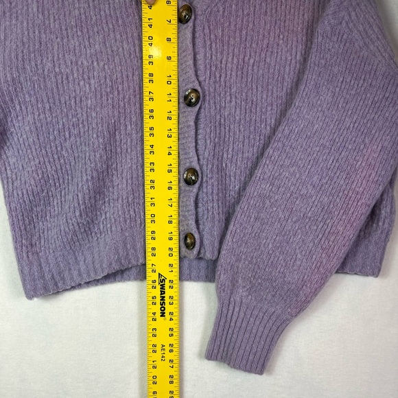 Baum Und Pferdgarten alpaca blend cardigan button closure balloon sleeves. - Picture 6 of 11
